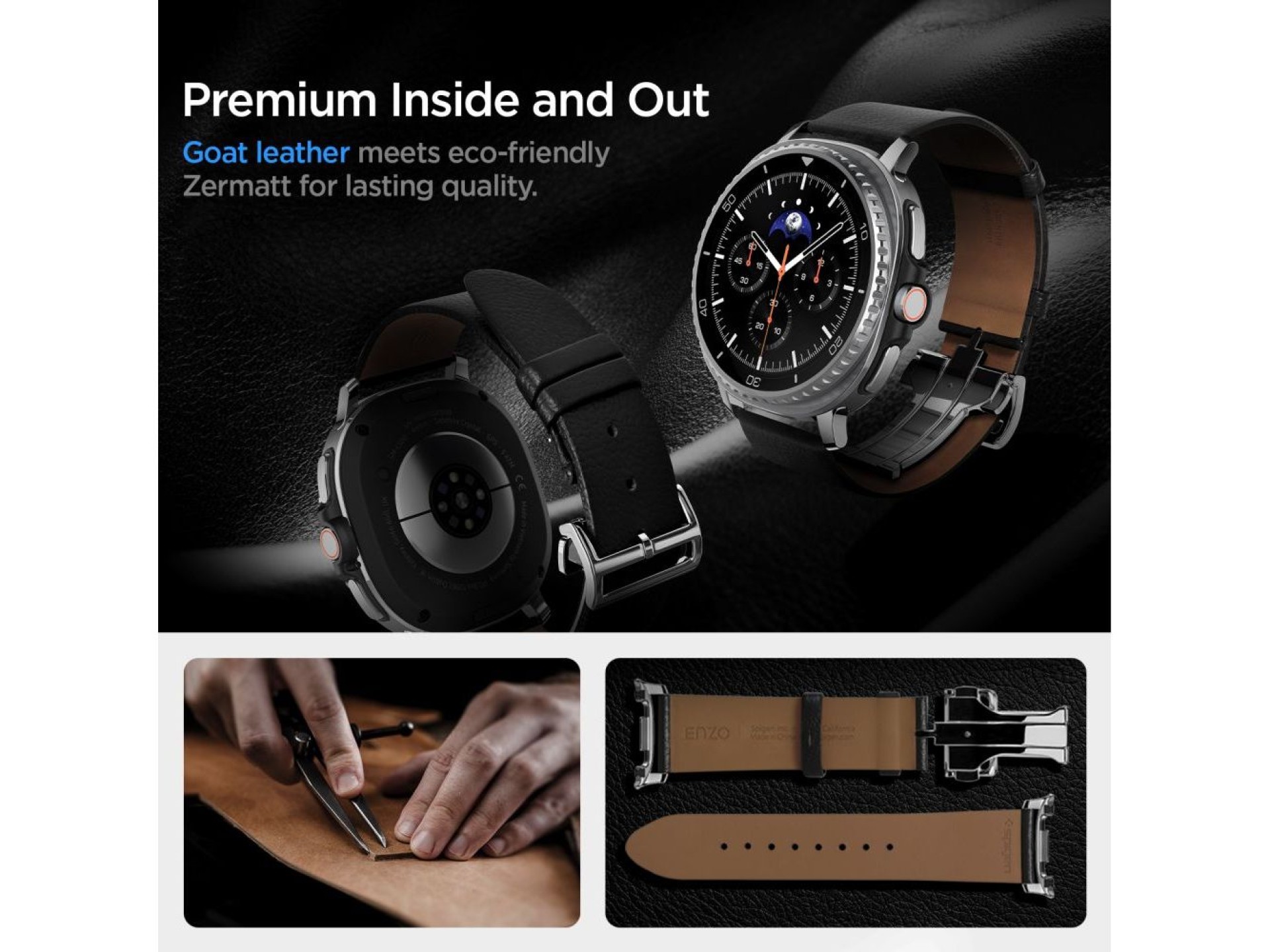 Correa Spigen Enzo para Samsung Galaxy Watch 40/44/46 mm - Negra