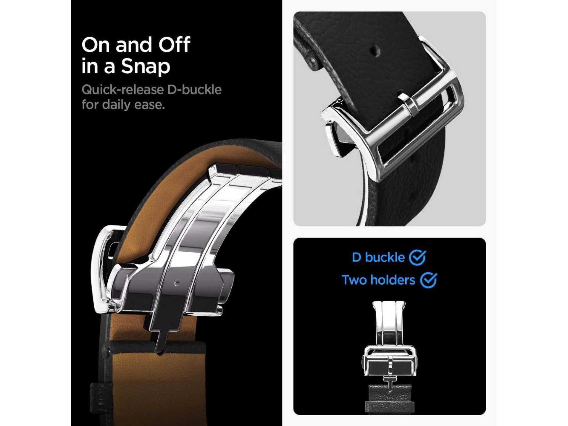 Correa Spigen Enzo para Samsung Galaxy Watch 40/44/46 mm - Negra