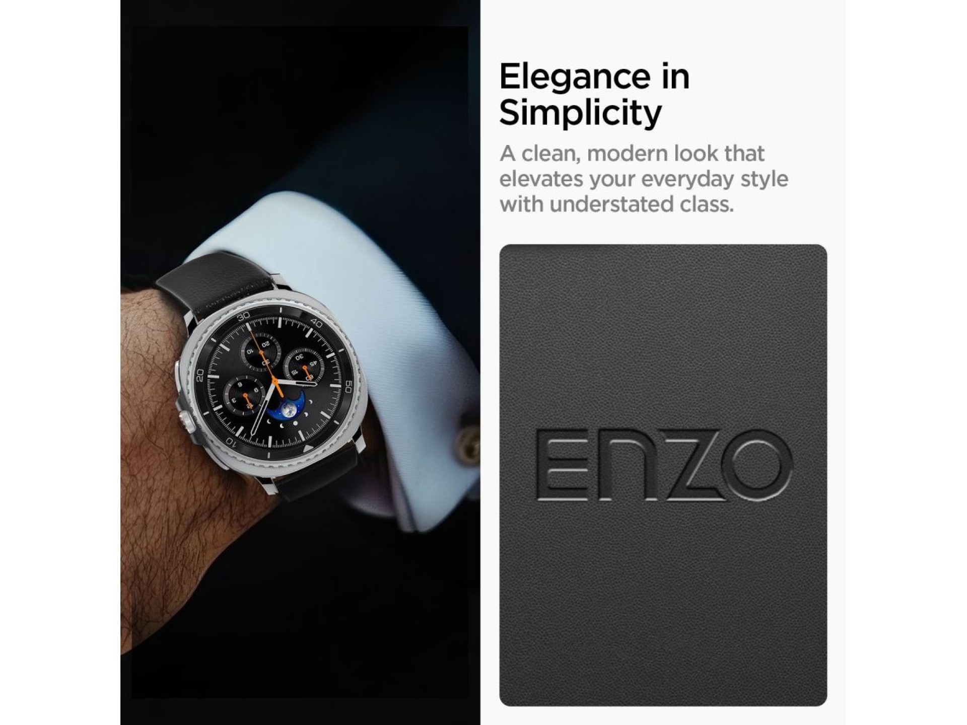 Correa Spigen Enzo para Samsung Galaxy Watch 40/44/46 mm - Negra