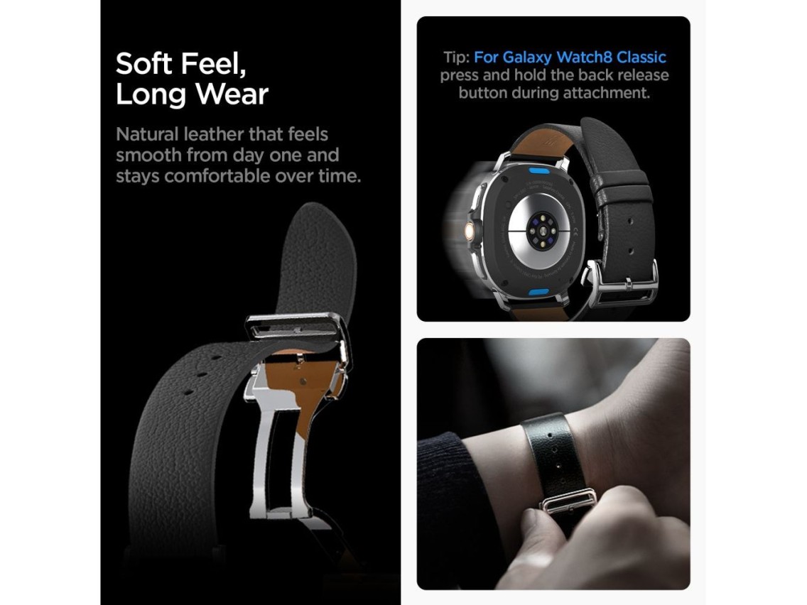 Correa Spigen Enzo para Samsung Galaxy Watch 40/44/46 mm - Negra