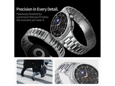 Pulseira Spigen Modern Fit para Samsung Galaxy Watch 40/44/46 mm - Prateada Pulseira Spigen Modern Fit para Samsung Galaxy Watch 40/44/46 mm - Prateada