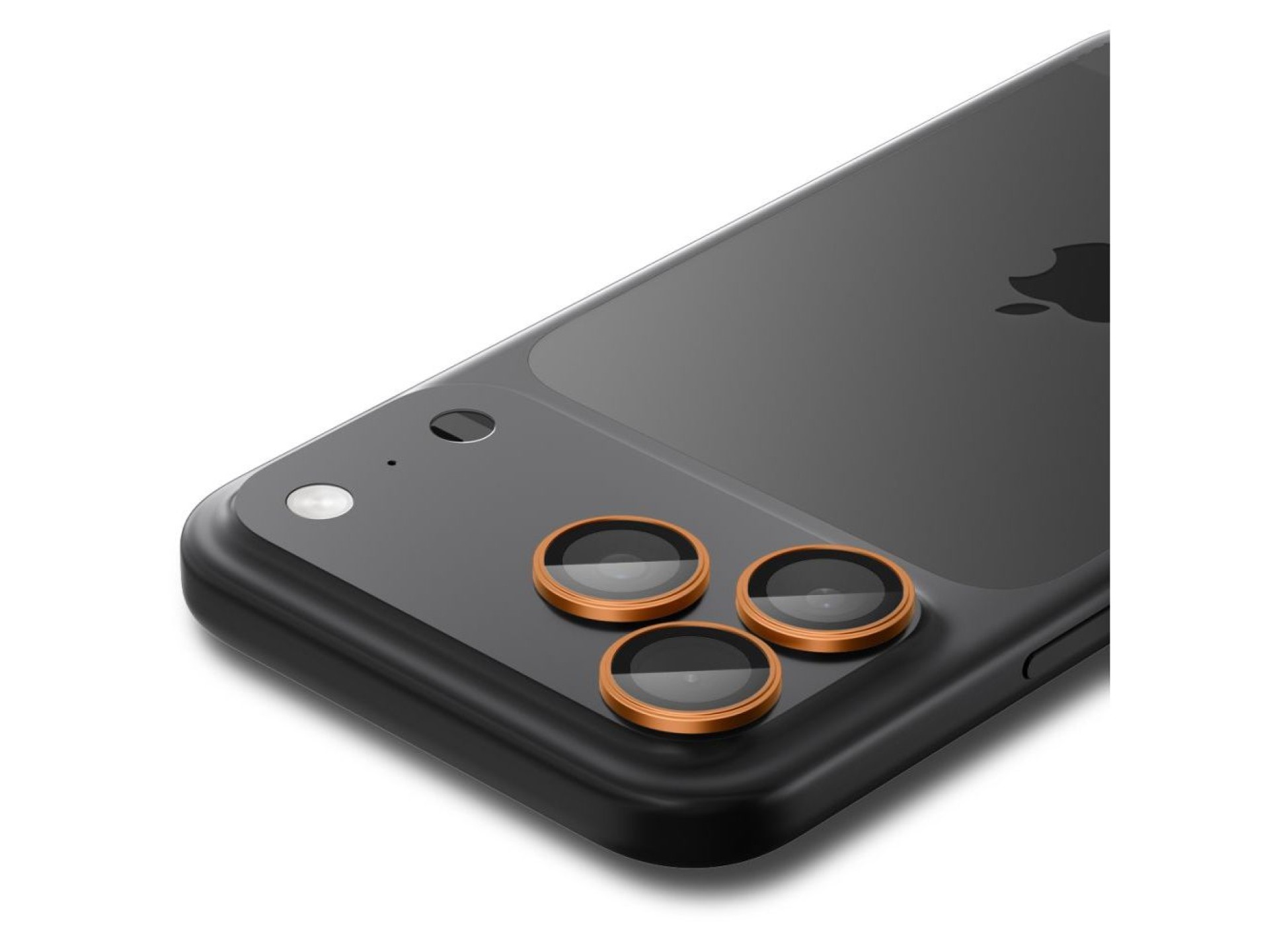 Lente de câmera Spigen Optik Pro para iPhone 16 Pro / Max / 17 Pro / Max - Laranja