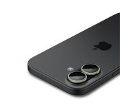 Kit com 2 capas para câmera Spigen Optik Pro GLAS.TR "EZ FIT" para iPhone 16 / 16 Plus / 17 - Verde Kit com 2 capas para câmera Spigen Optik Pro GLAS.TR "EZ FIT" para iPhone 16 / 16 Plus / 17 - Verde