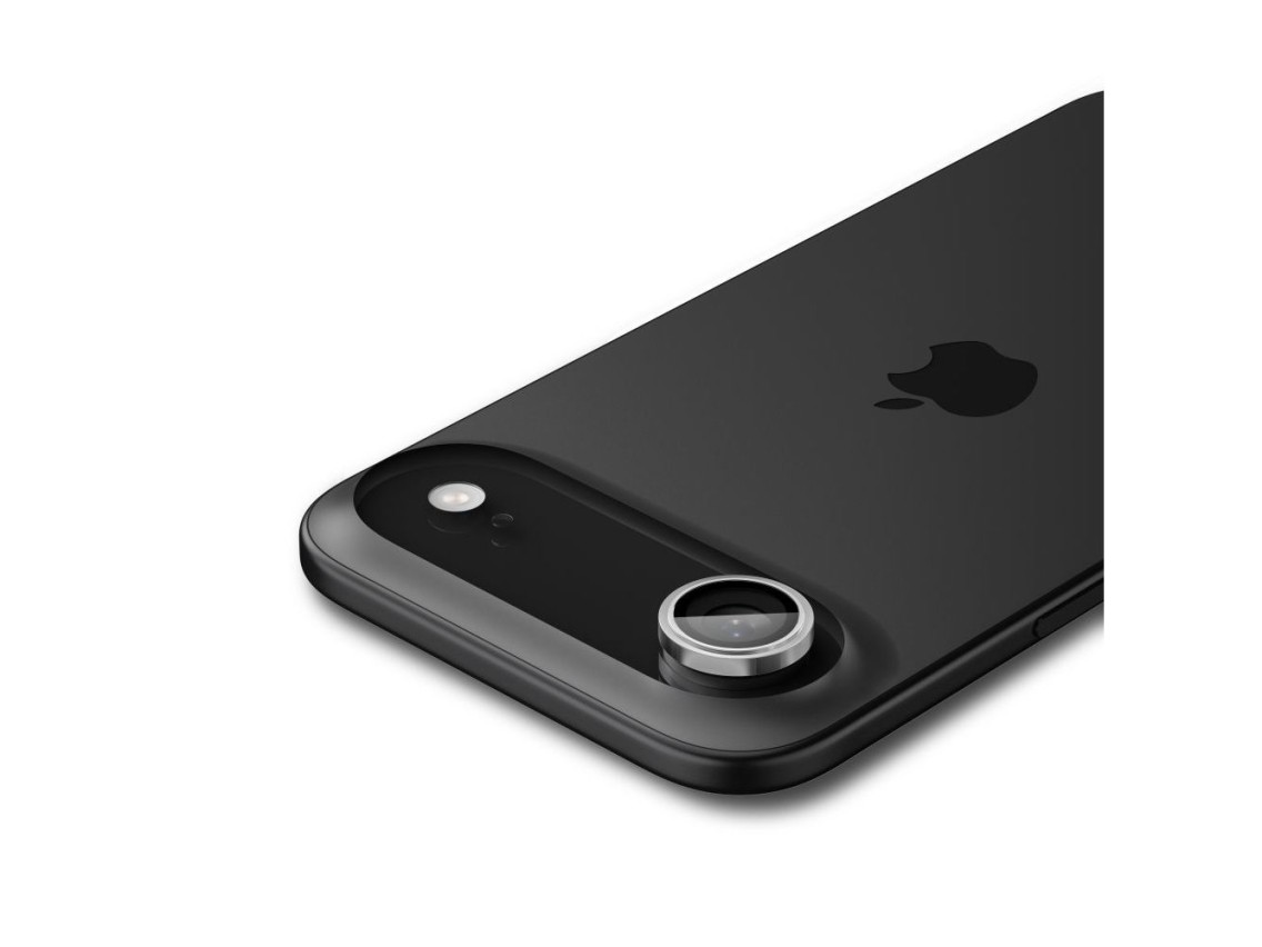 Kit com 2 capas de c�mera Spigen Optik Pro GLAS.TR "EZ FIT" para iPhone Air - Prata