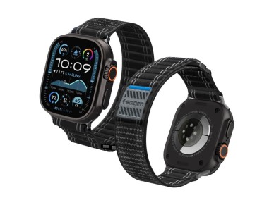 Pulseira Spigen WBF0 para Apple Watch 44/45/46/49 mm - Preta Pulseira Spigen WBF0 para Apple Watch 44/45/46/49 mm - Preta