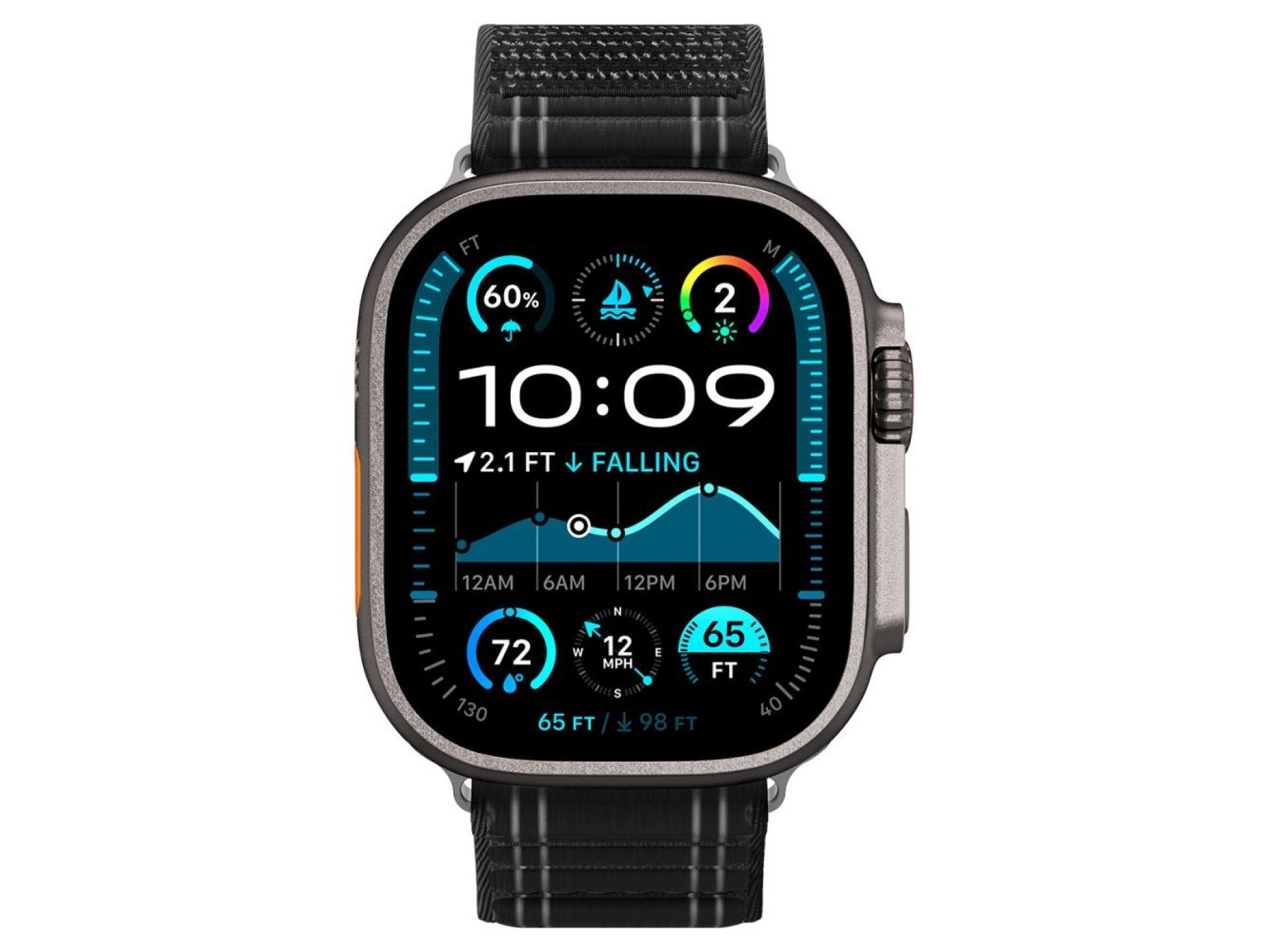 Spigen WBF0 Strap for Apple Watch 44 / 45 / 46 / 49 mm - Black