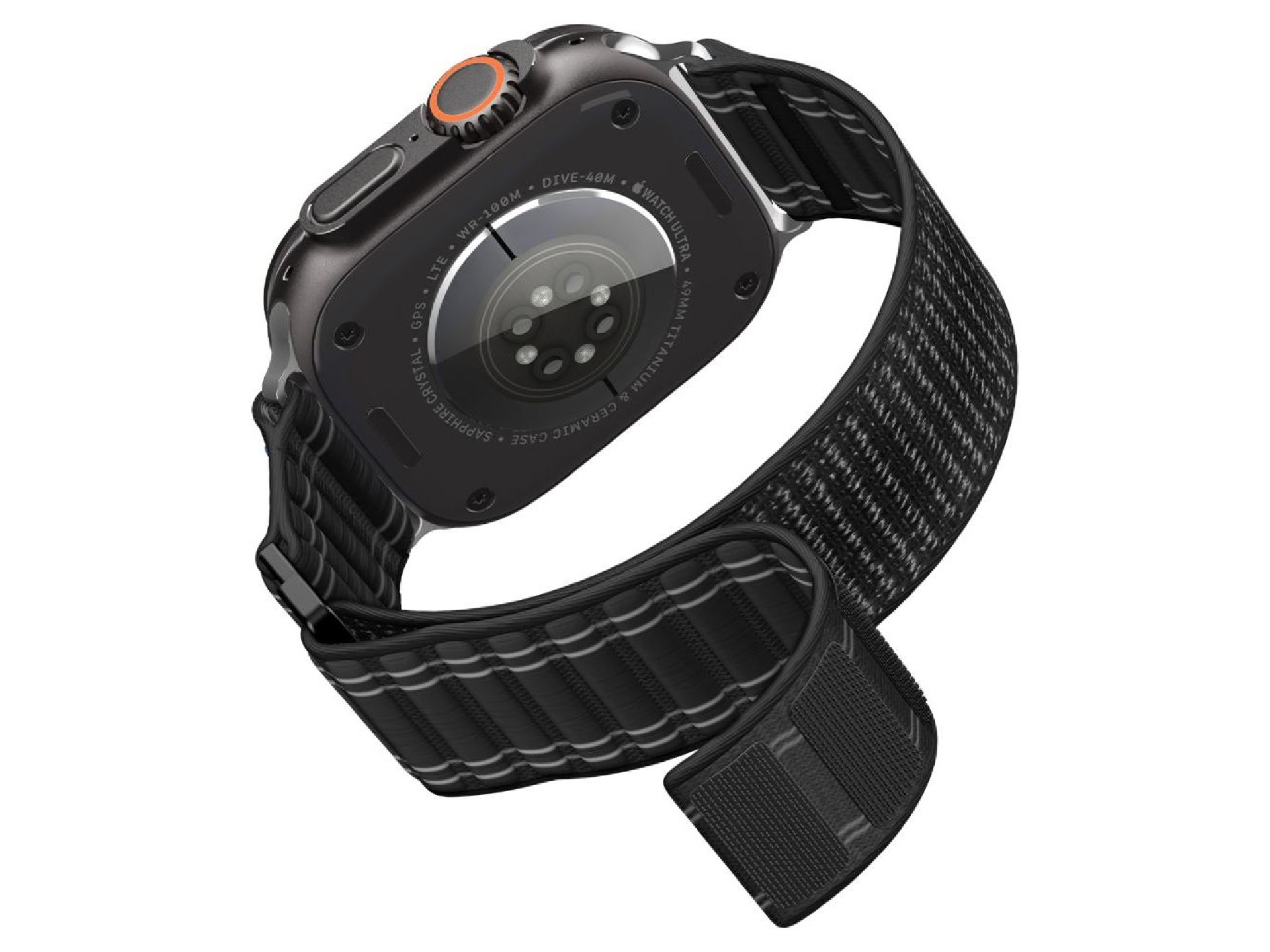 Spigen WBF0 Strap for Apple Watch 44 / 45 / 46 / 49 mm - Black