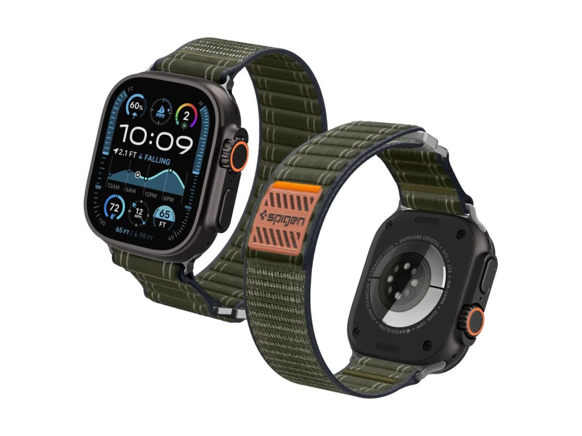 Spigen WBF0 Strap for Apple Watch 44 / 45 / 46 / 49 mm - Green