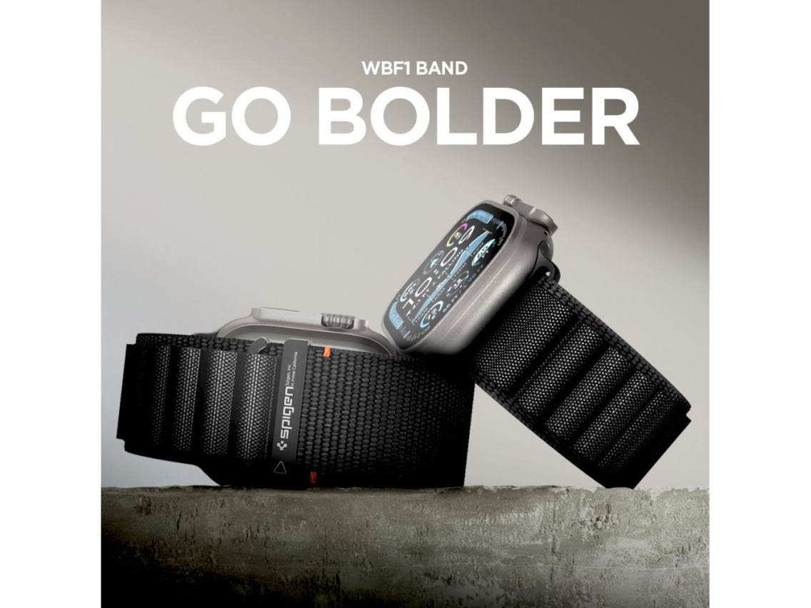 Pulseira Spigen WBF1 para Apple Watch 44/45/46/49 mm - Preta