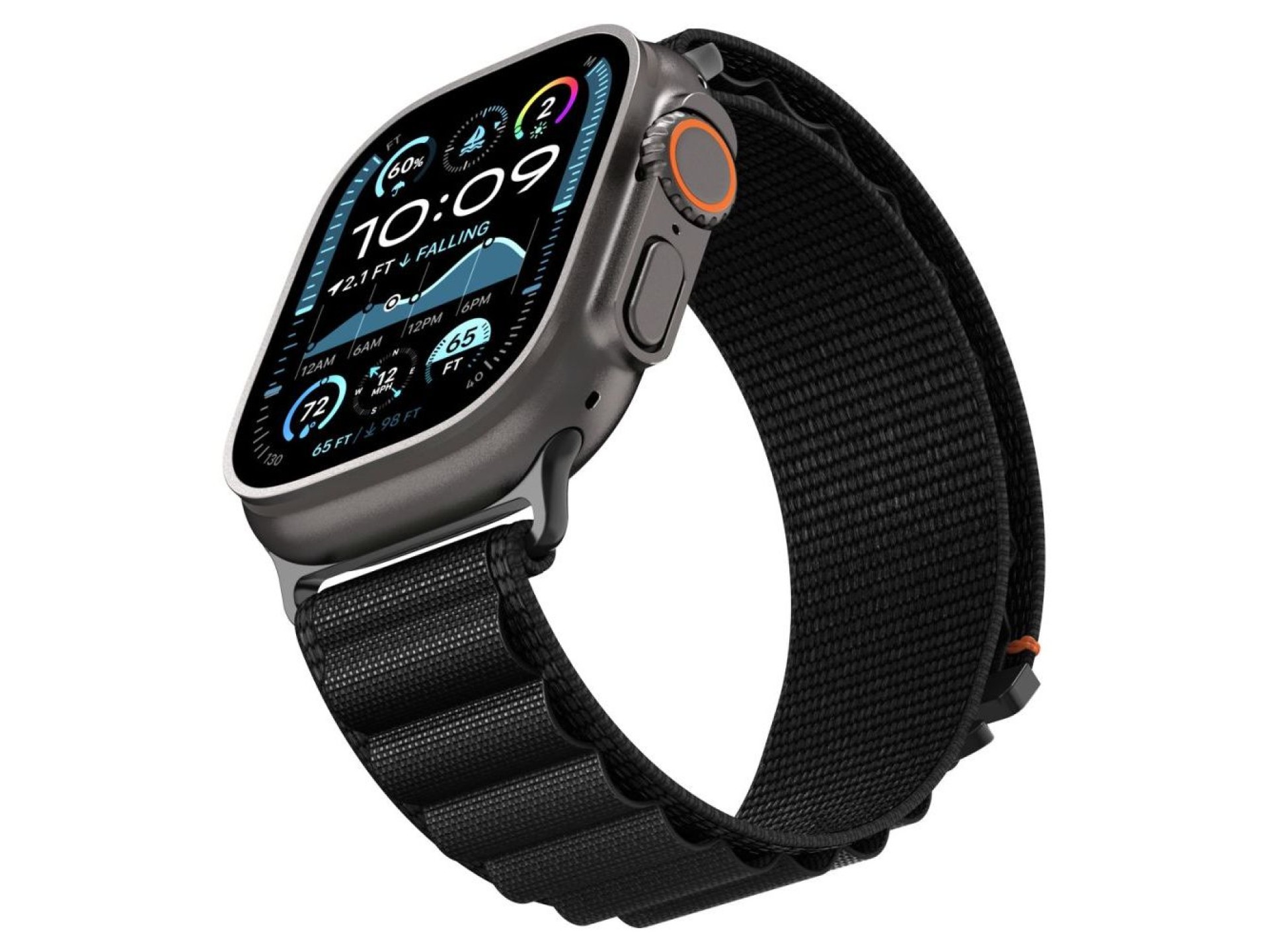 Pulseira Spigen WBF1 para Apple Watch 44/45/46/49 mm - Preta