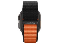 Correa Spigen WBF1 para Apple Watch de 44, 45, 46 y 49 mm (negra y naranja) Correa Spigen WBF1 para Apple Watch de 44, 45, 46 y 49 mm (negra y naranja)
