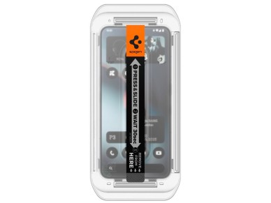 Paquete de 2 protectores de pantalla de vidrio templado Spigen Glas.TR EZ Fit para Nothing Phone 3 -