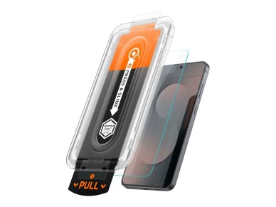 Vidrio templado HD Spigen Glas.Tr "EZ FIT PRO" para Samsung Galaxy S25 FE