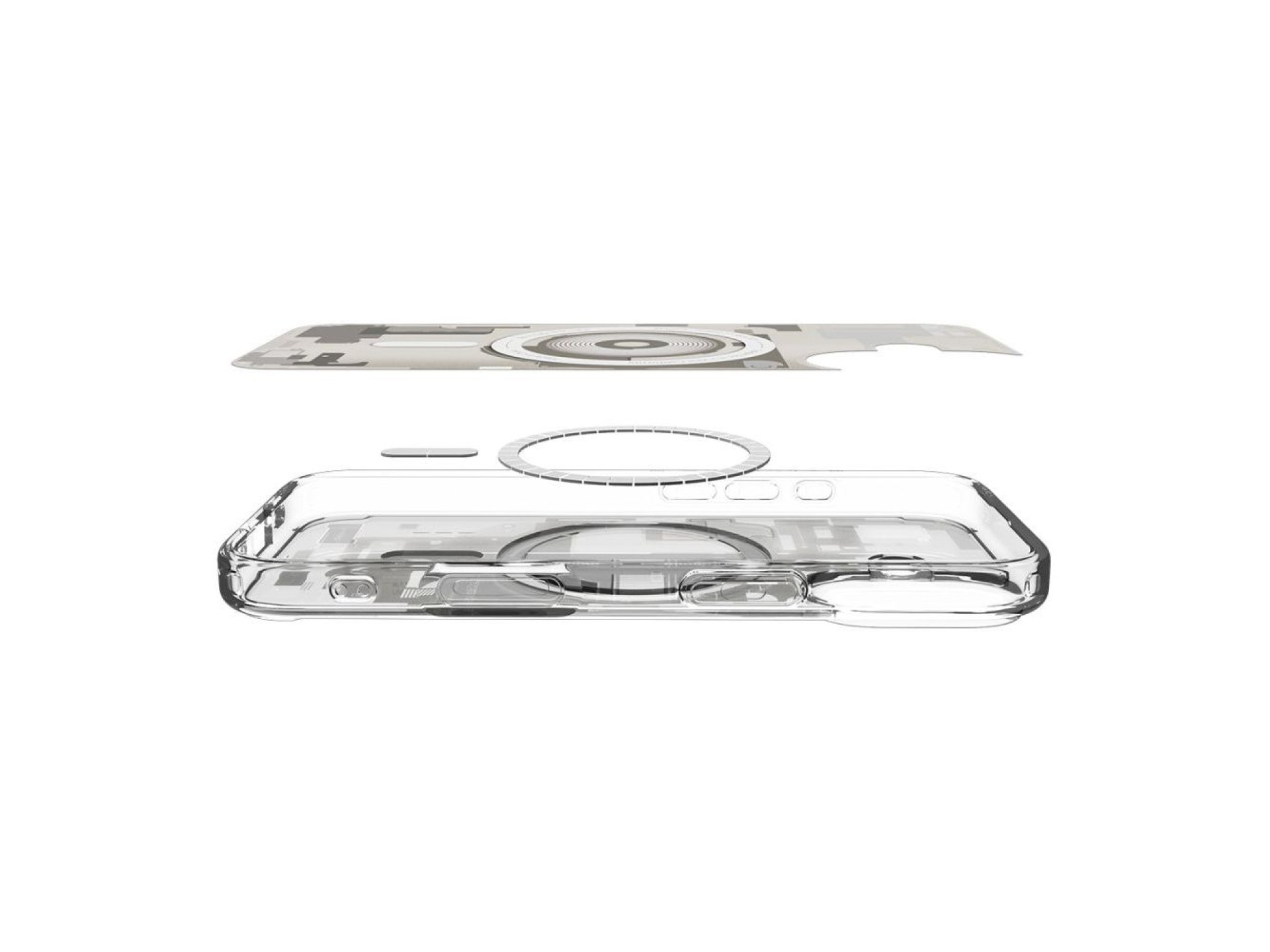 Capa Spigen Ultra Hybrid MagSafe para iPhone 17 Zero One - titânio