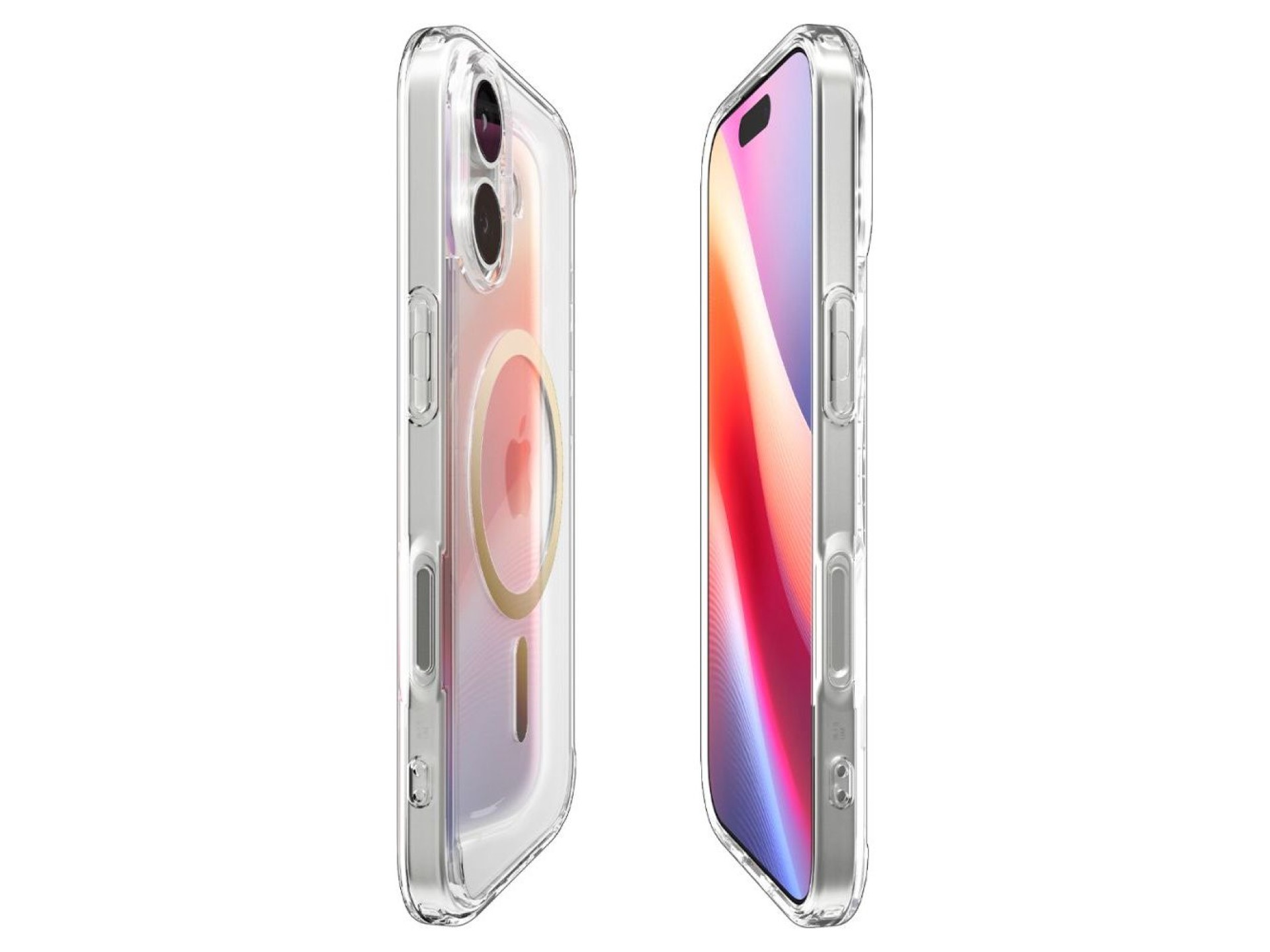 Capa Spigen Ultra Hybrid MagSafe para iPhone 17 - Dourada Transparente