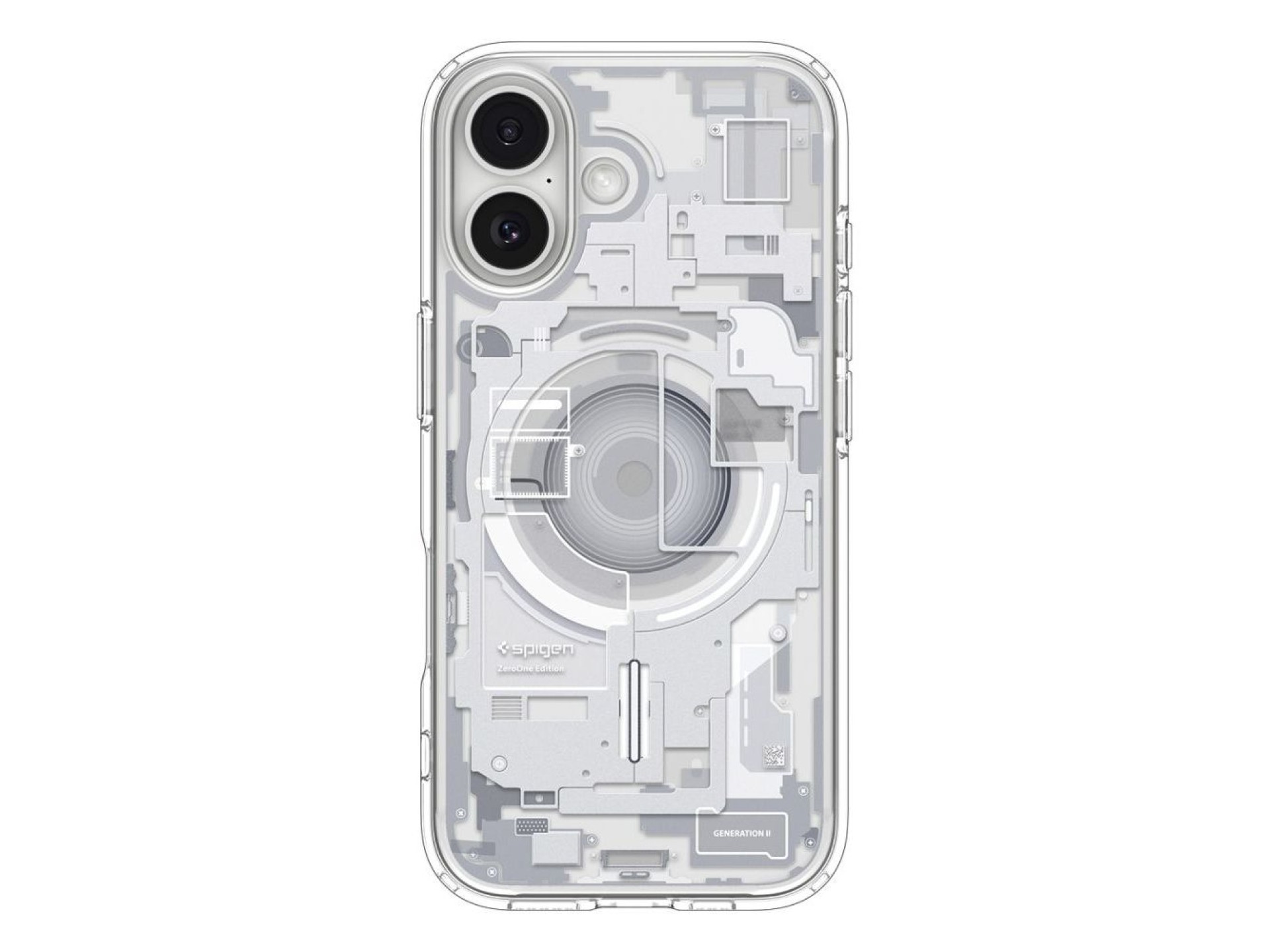 Capa Spigen Ultra Hybrid MagSafe para iPhone 17 Zero One - Branca