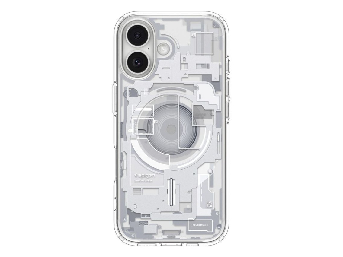 Capa Spigen Ultra Hybrid MagSafe para iPhone 17 Zero One - Branca