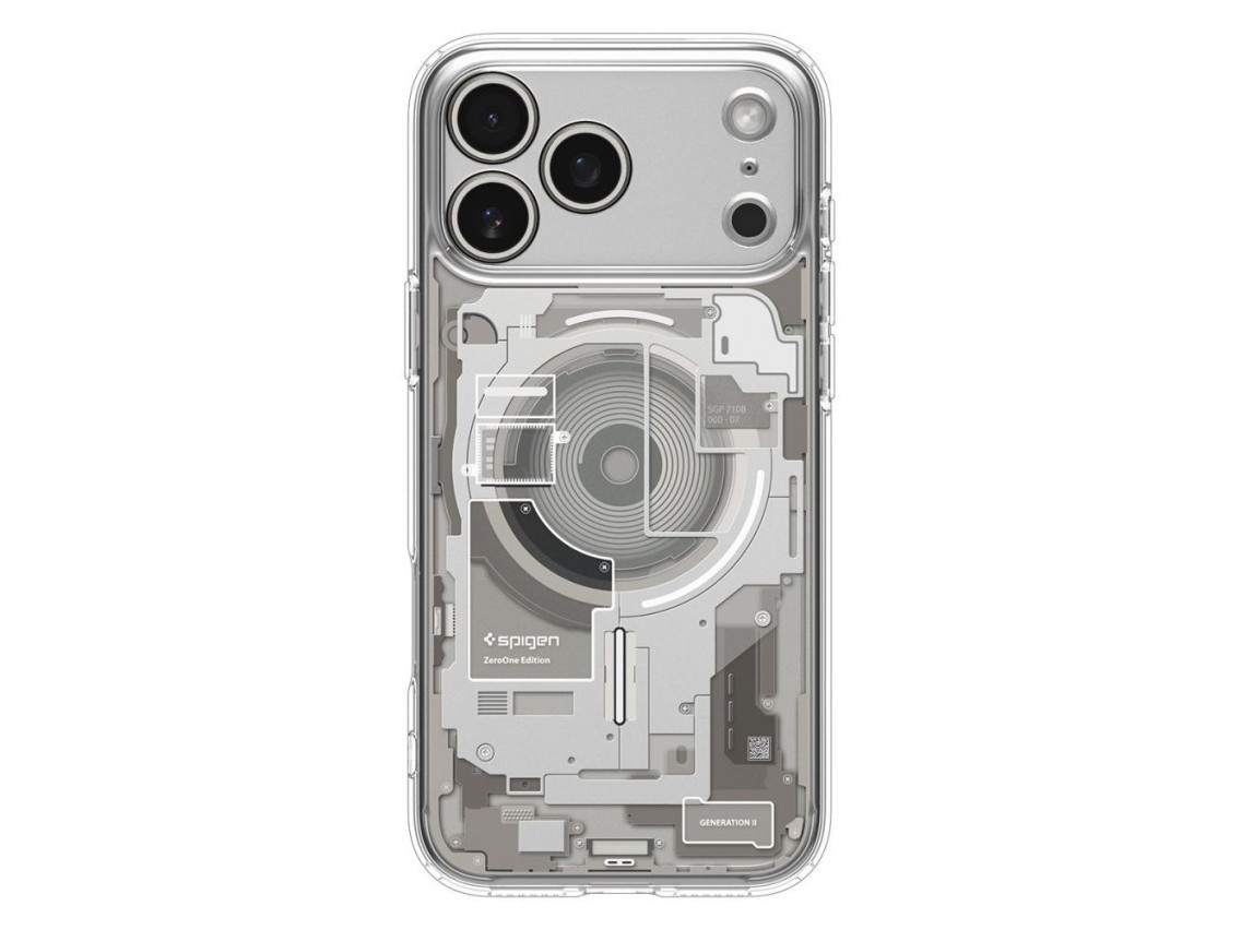 Funda Spigen Ultra Hybrid MagSafe para iPhone 17 Pro Neo One - Transparente