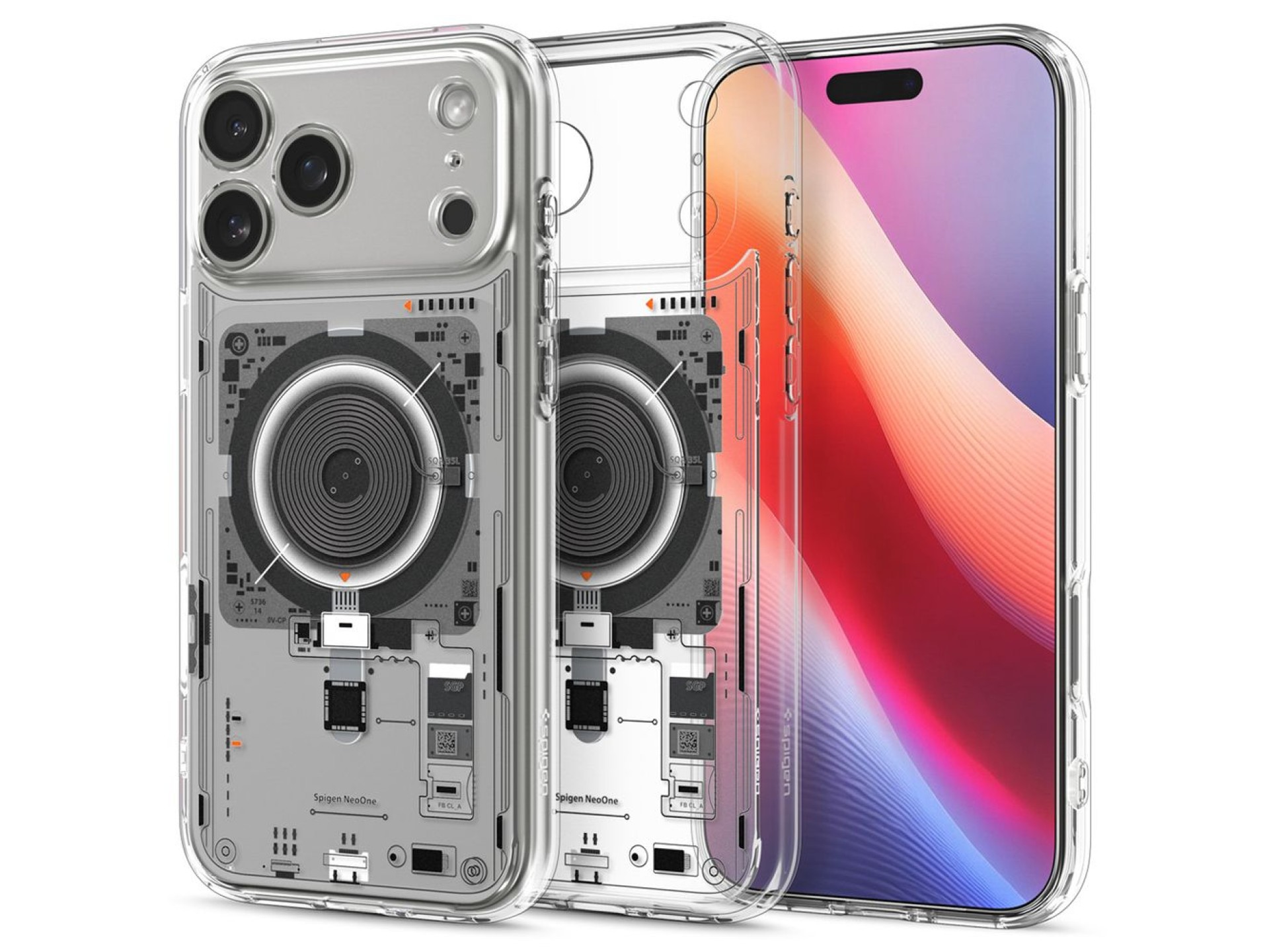 Funda Spigen Ultra Hybrid MagSafe para iPhone 17 Pro Neo One - Transparente