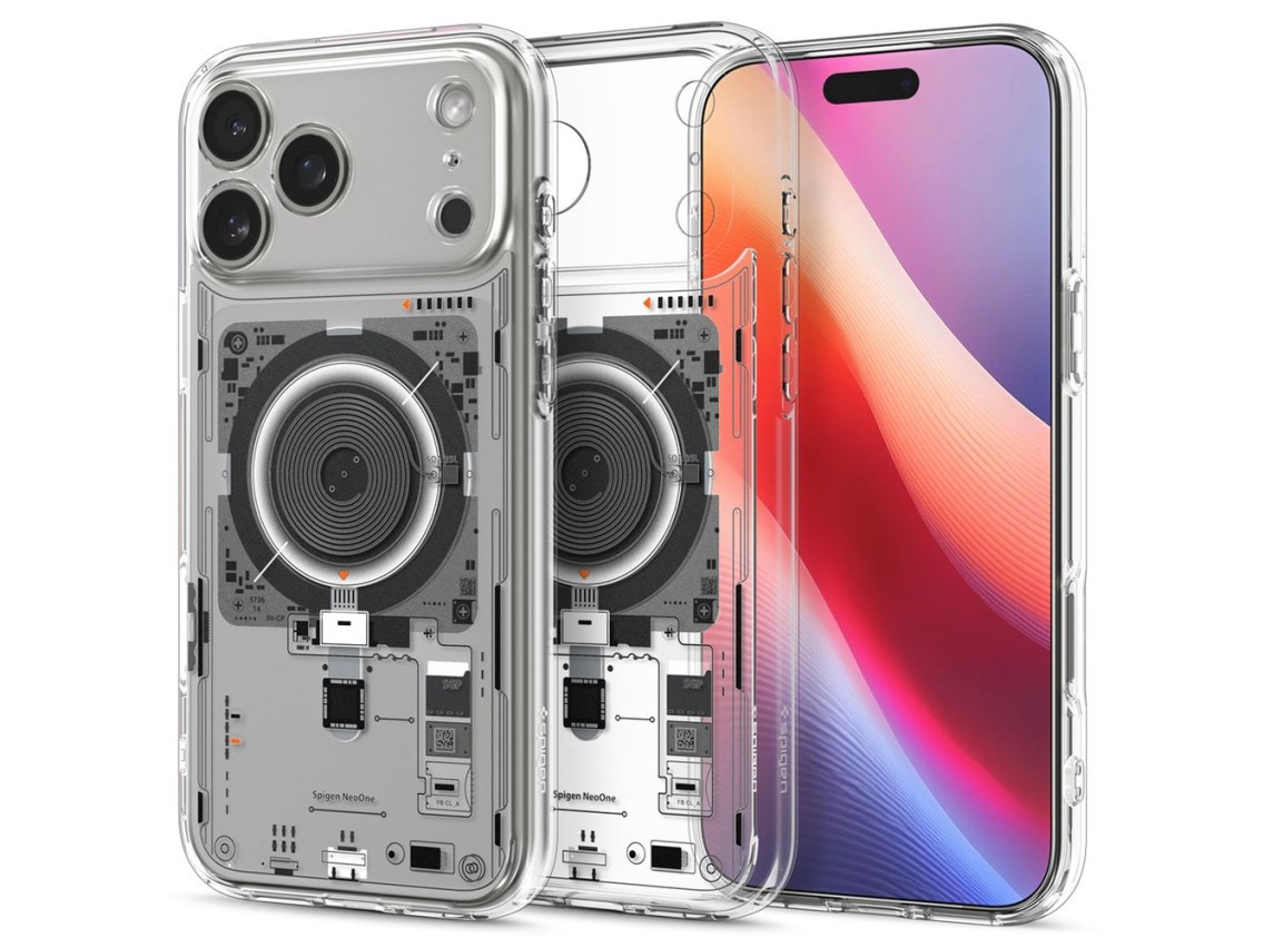 Funda Spigen Ultra Hybrid MagSafe para iPhone 17 Pro Neo One - Transparente