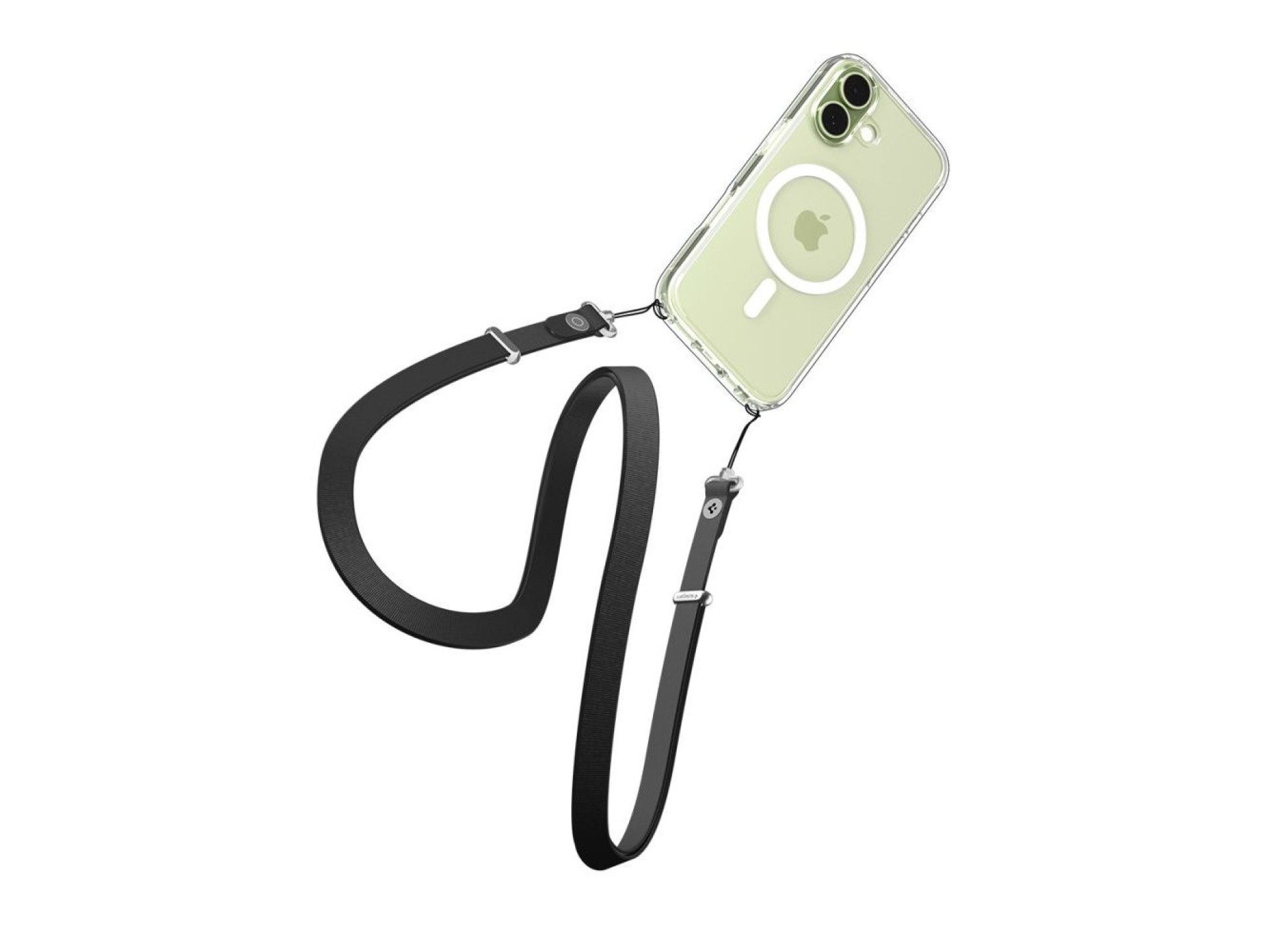 Funda Spigen Ultra Hybrid MagSafe para iPhone 17 - Transparente y blanca