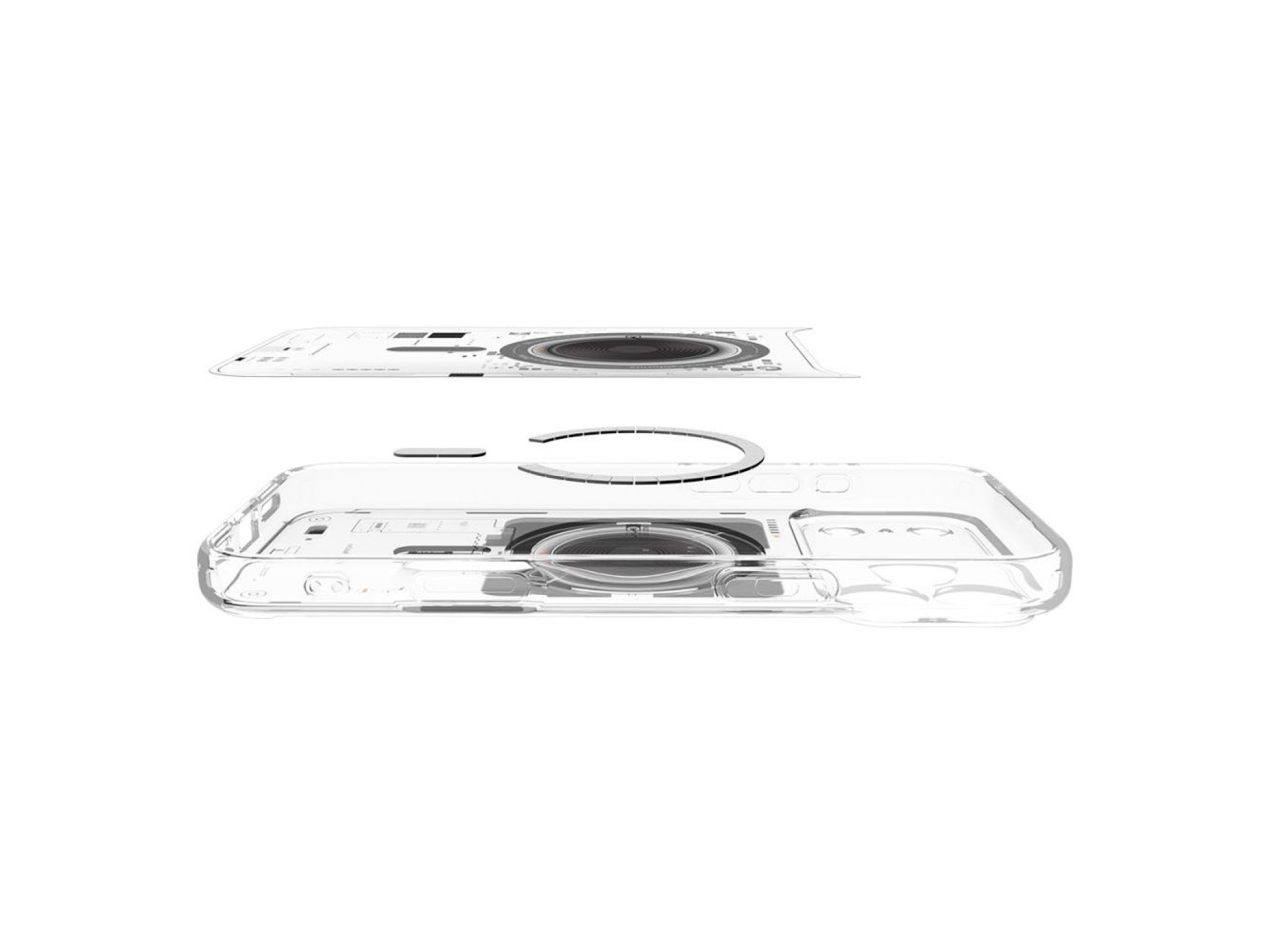 Funda Spigen Ultra Hybrid MagSafe para iPhone 17 Pro Neo One - Transparente