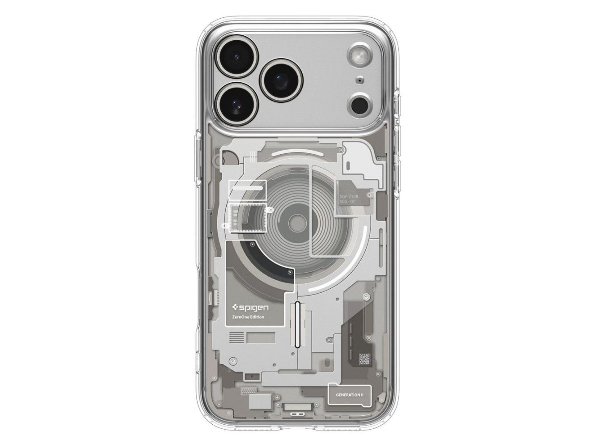 Funda Spigen Ultra Hybrid MagSafe para iPhone 17 Pro Neo One - Transparente