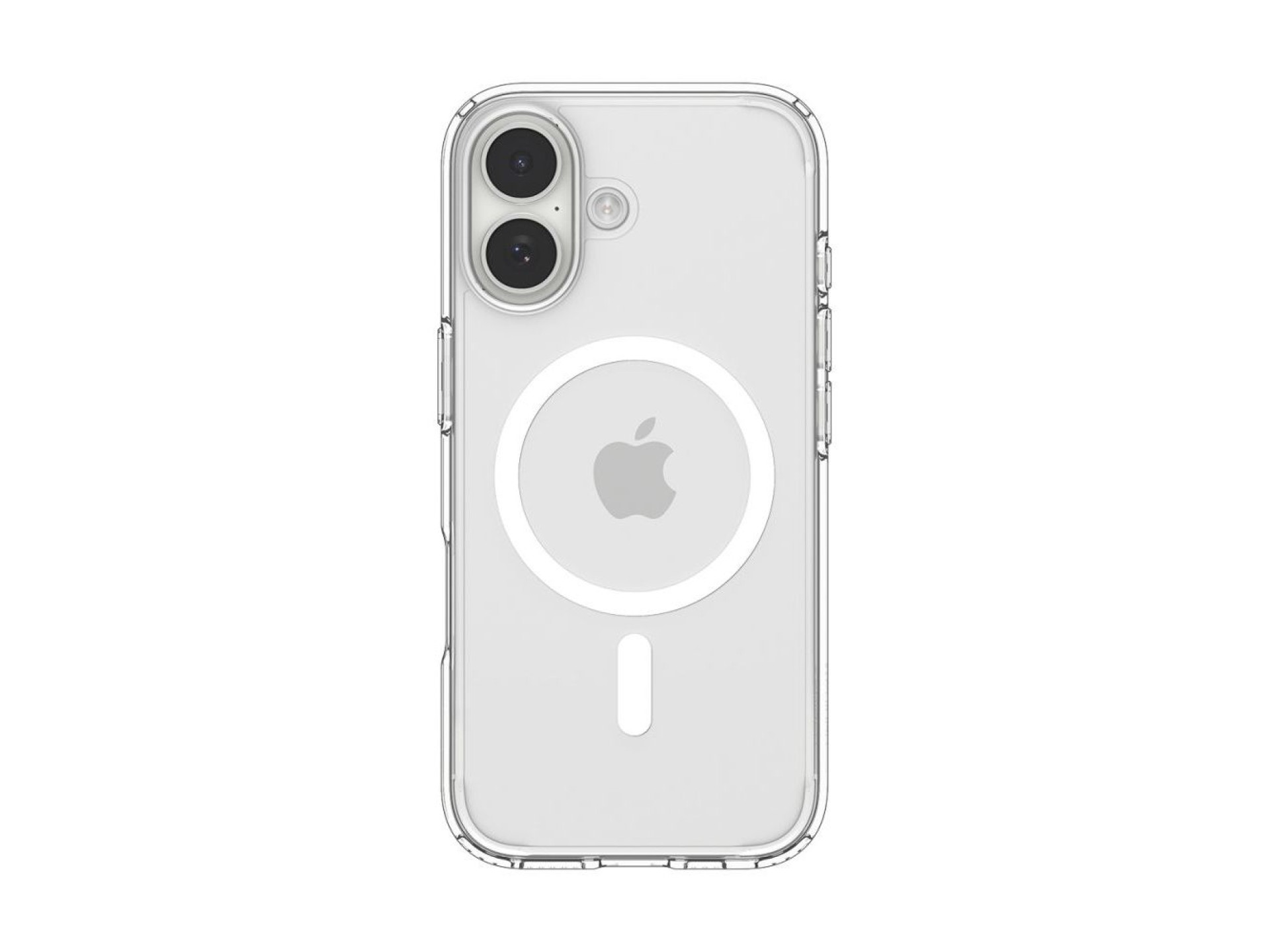Funda Spigen Ultra Hybrid MagSafe para iPhone 17 - Transparente y blanca