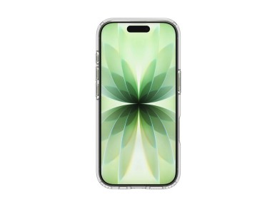 Funda Spigen Ultra Hybrid MagSafe para iPhone 17 - Transparente y blanca