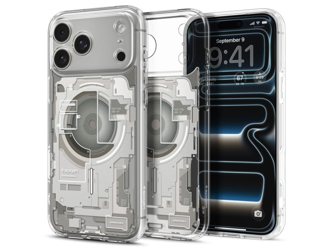 Funda Spigen Ultra Hybrid MagSafe para iPhone 17 Pro Zero One - titanio