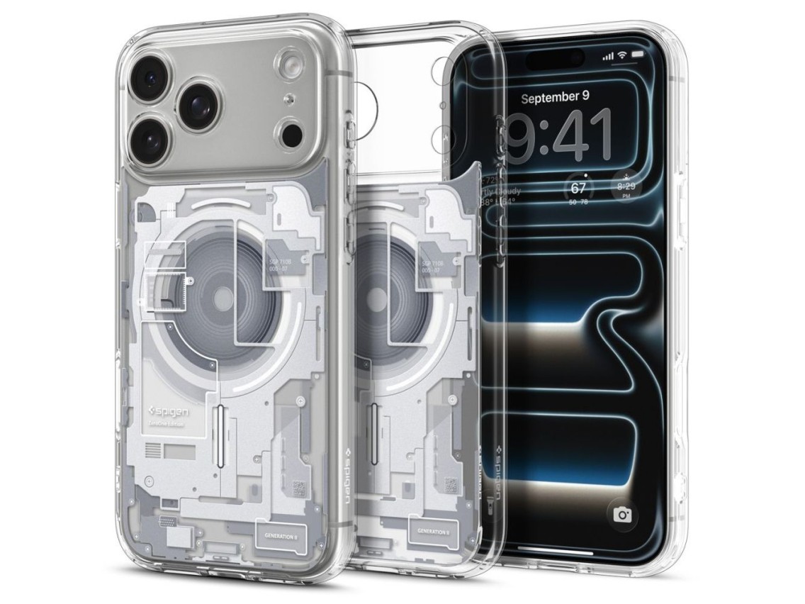 Funda Spigen Ultra Hybrid MagSafe para iPhone 17 Pro Zero One - Blanco