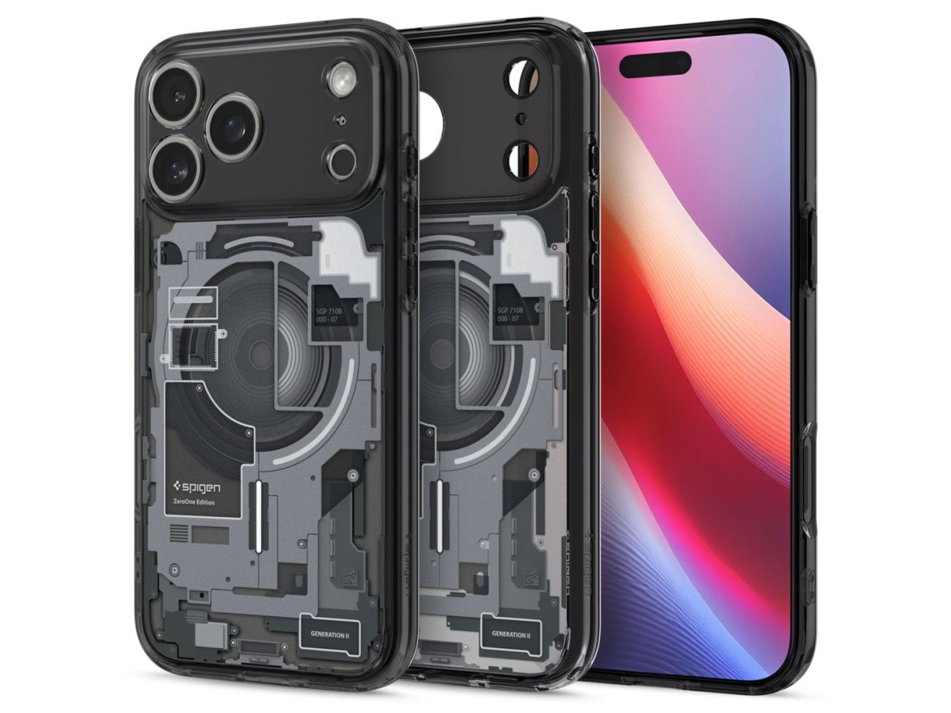 Funda Spigen Ultra Hybrid MagSafe para iPhone 17 Pro Zero One - Negra