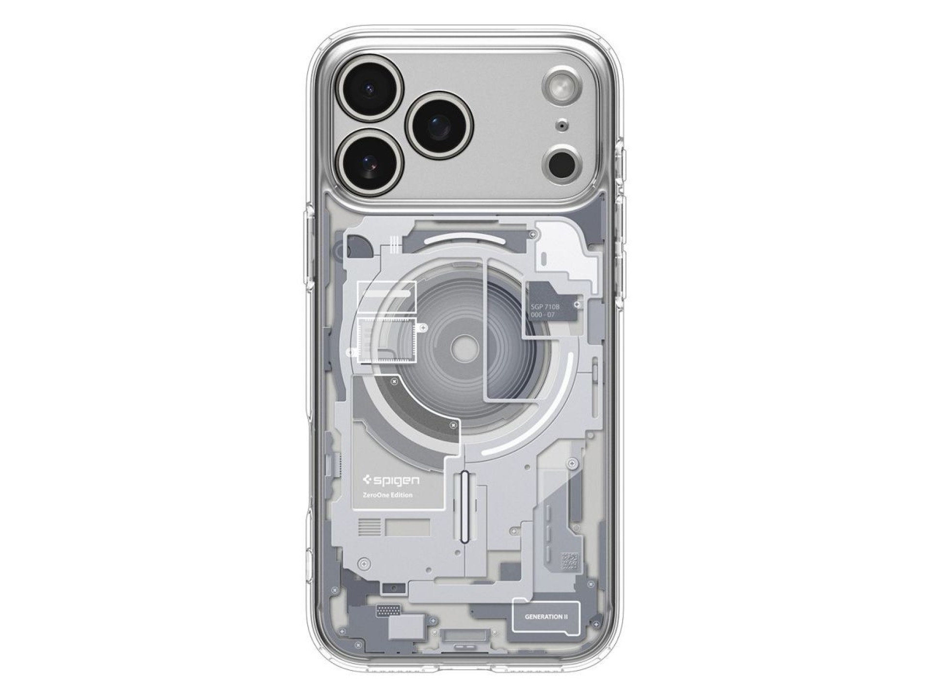 Funda Spigen Ultra Hybrid MagSafe para iPhone 17 Pro Zero One - Blanco
