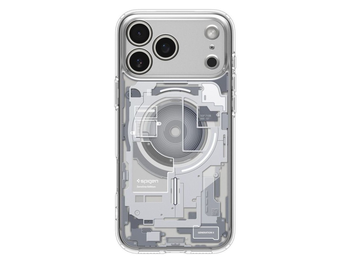Funda Spigen Ultra Hybrid MagSafe para iPhone 17 Pro Zero One - Blanco