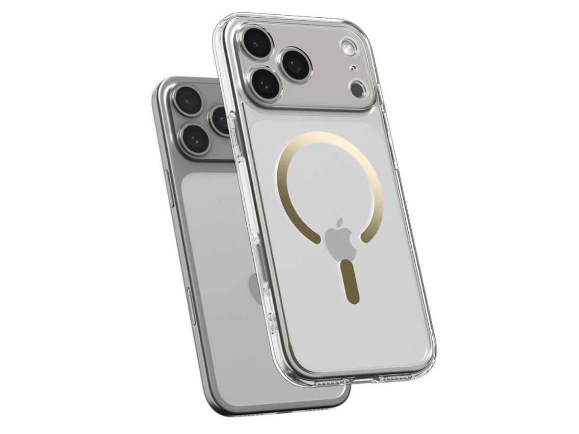 Spigen Ultra Hybrid MagSafe Case for iPhone 17 Pro - Transparent Gold