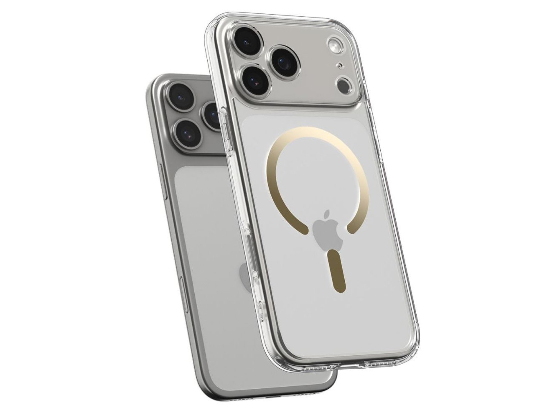 Spigen Ultra Hybrid MagSafe Case for iPhone 17 Pro - Transparent Gold
