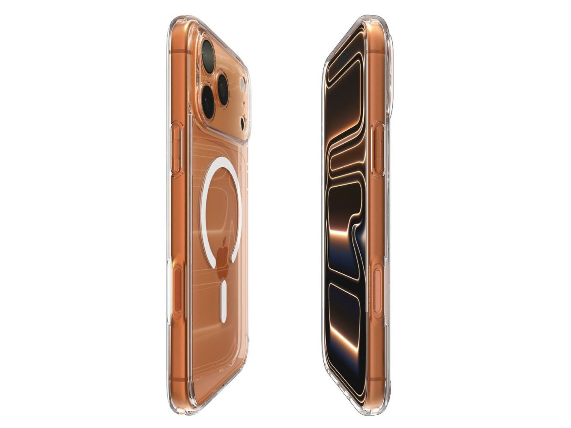 Spigen Ultra Hybrid MagSafe Case for iPhone 17 Pro - Clear and White
