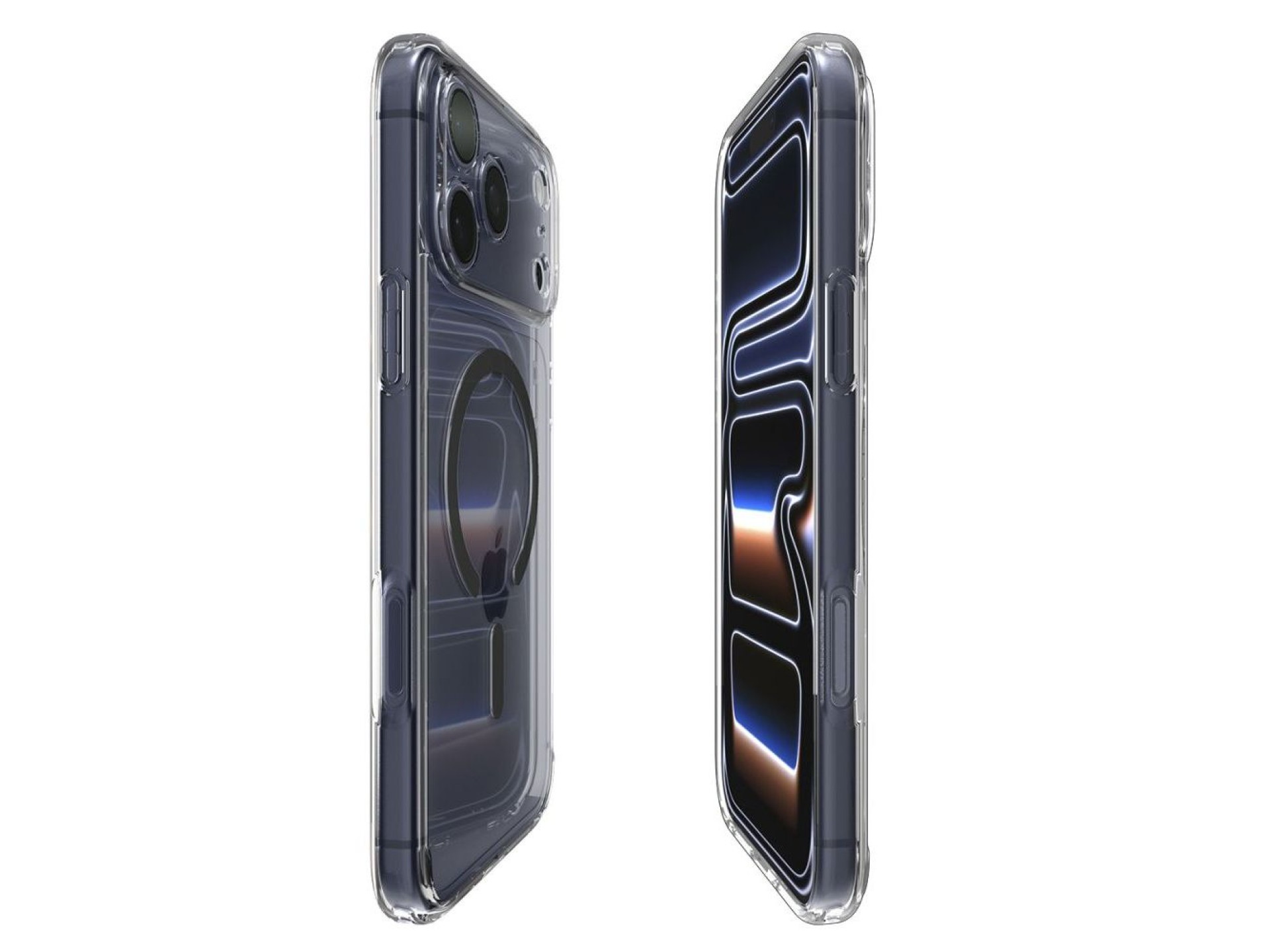 Capa Spigen Ultra Hybrid MagSafe para iPhone 17 Pro Max - Cinza Transparente