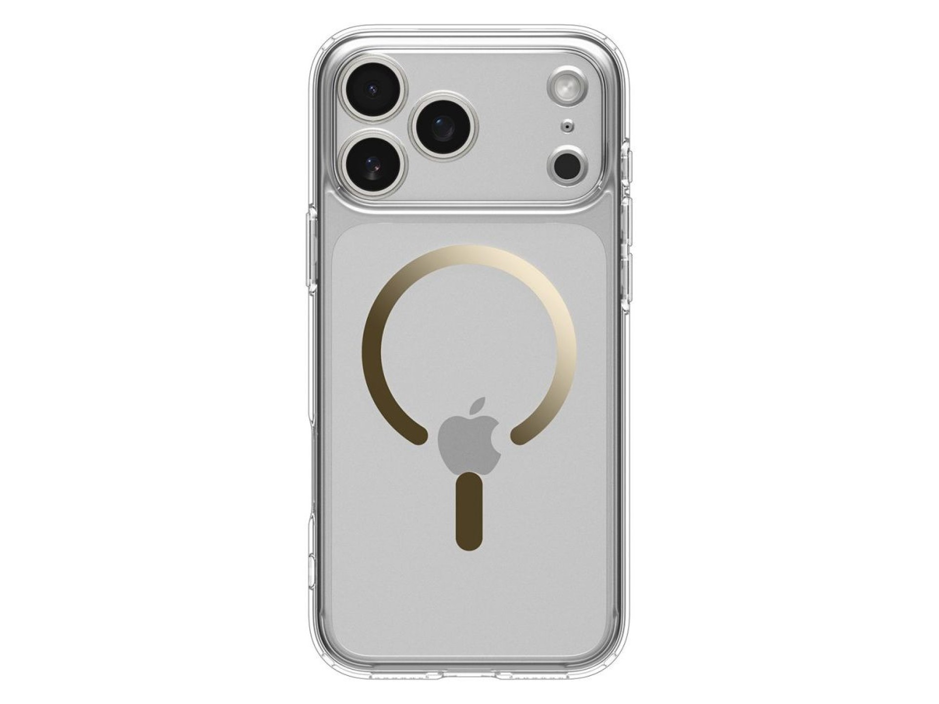 Funda Spigen Ultra Hybrid MagSafe para iPhone 17 Pro Max - Dorado transparente