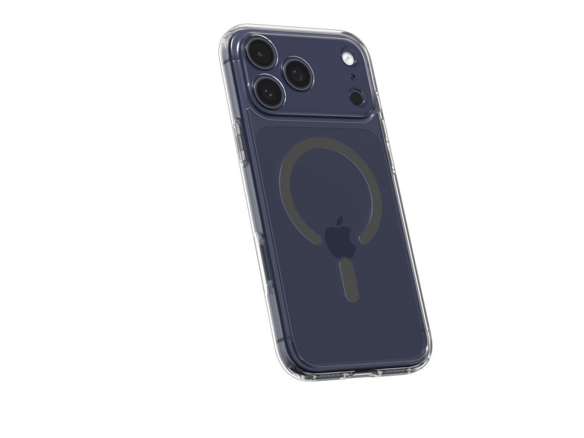 Capa Spigen Ultra Hybrid MagSafe para iPhone 17 Pro Max - Cinza Transparente