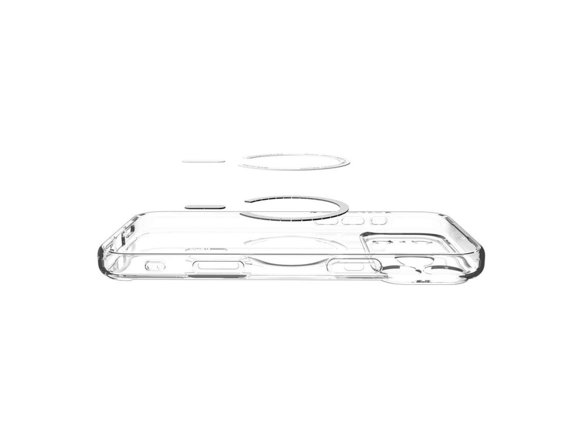 Funda Spigen Ultra Hybrid MagSafe para iPhone 17 Pro Max - Transparente y blanca