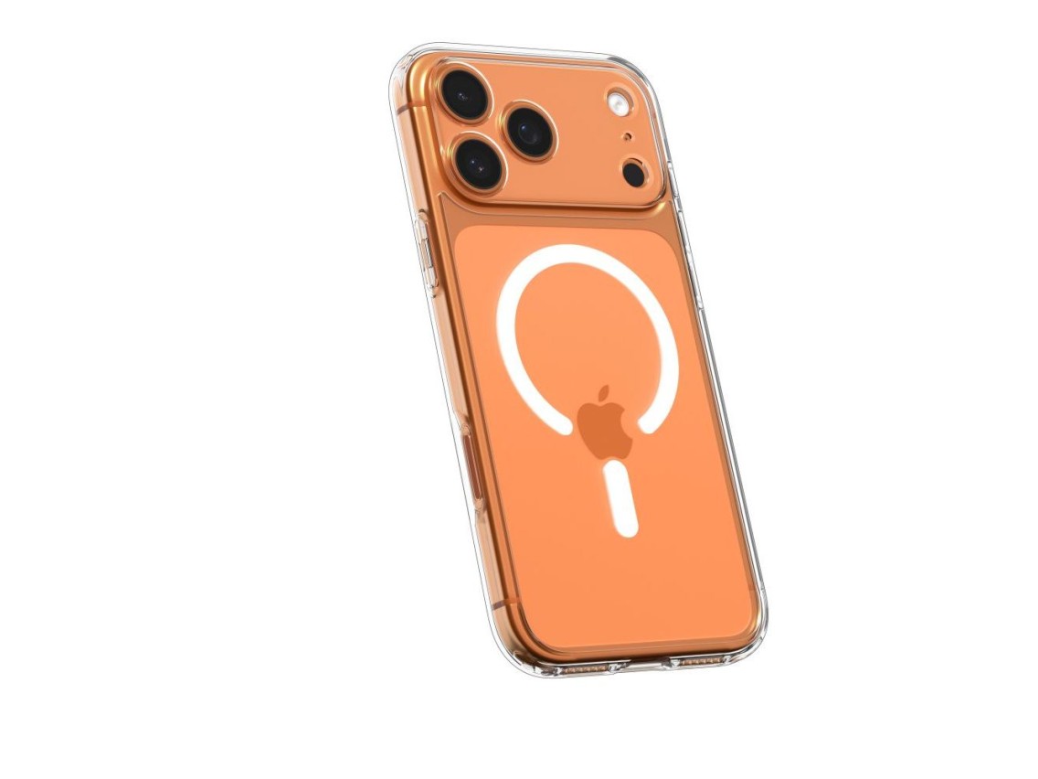 Funda Spigen Ultra Hybrid MagSafe para iPhone 17 Pro Max - Transparente y blanca