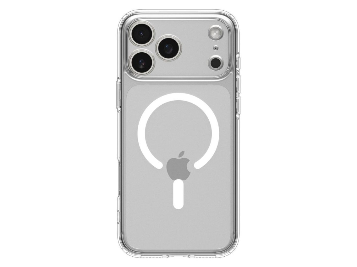 Funda Spigen Ultra Hybrid MagSafe para iPhone 17 Pro Max - Transparente y blanca