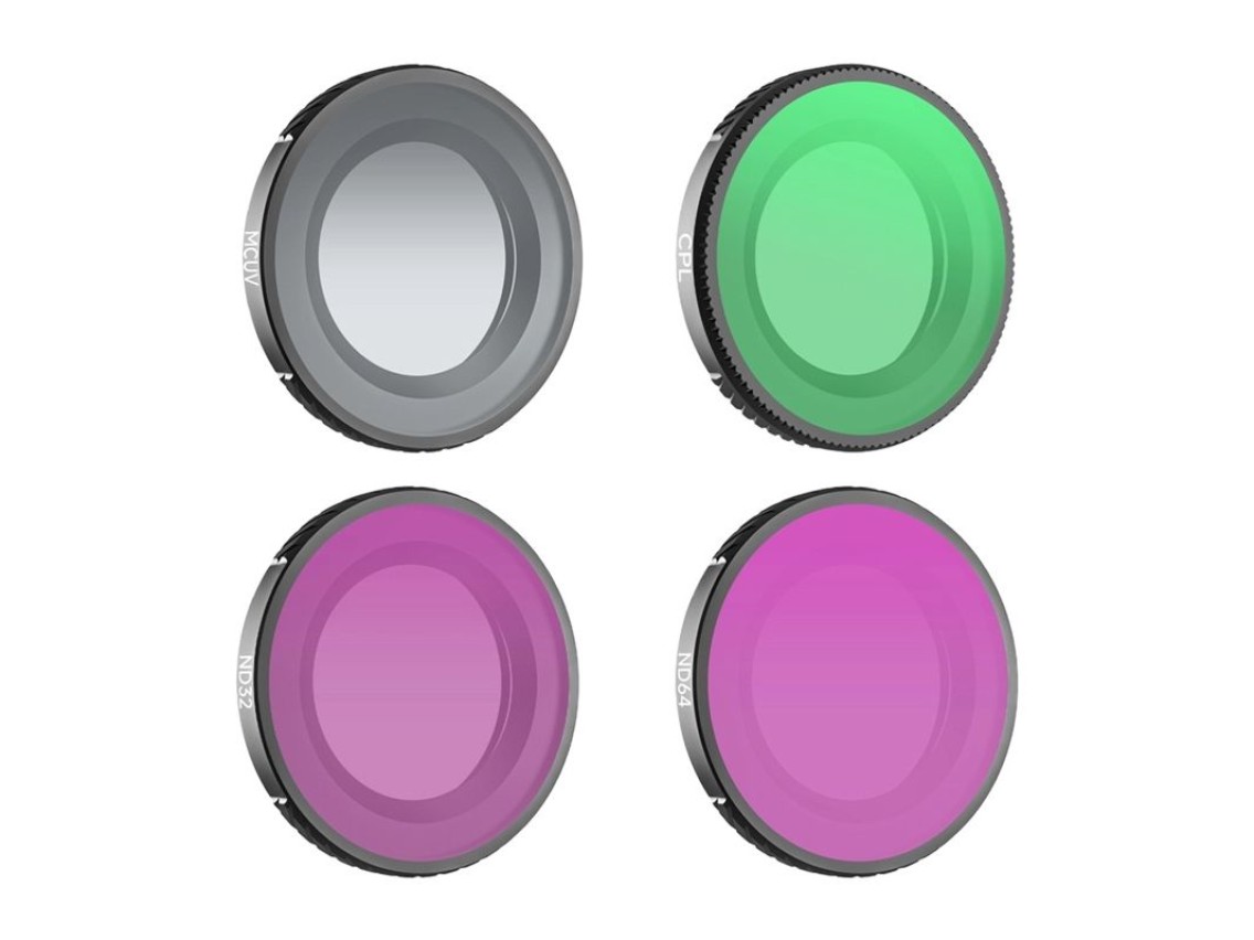 Conjunto de 4 filtros Sunnylife MCUV + CPL + ND32 + ND64 para Osmo Nano