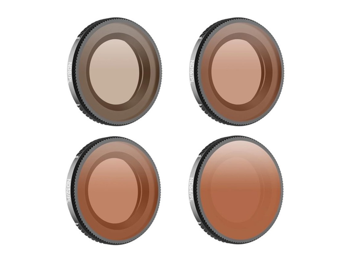 Conjunto de 4 filtros Sunnylife ND8/PL + ND16/PL + ND32/PL + ND64/PL para Osmo Nano