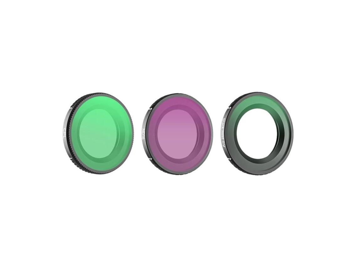 Sunnylife 1/4" lens filters 3 pcs. - Black Mist + CPL + ND16 for Osmo Nano
