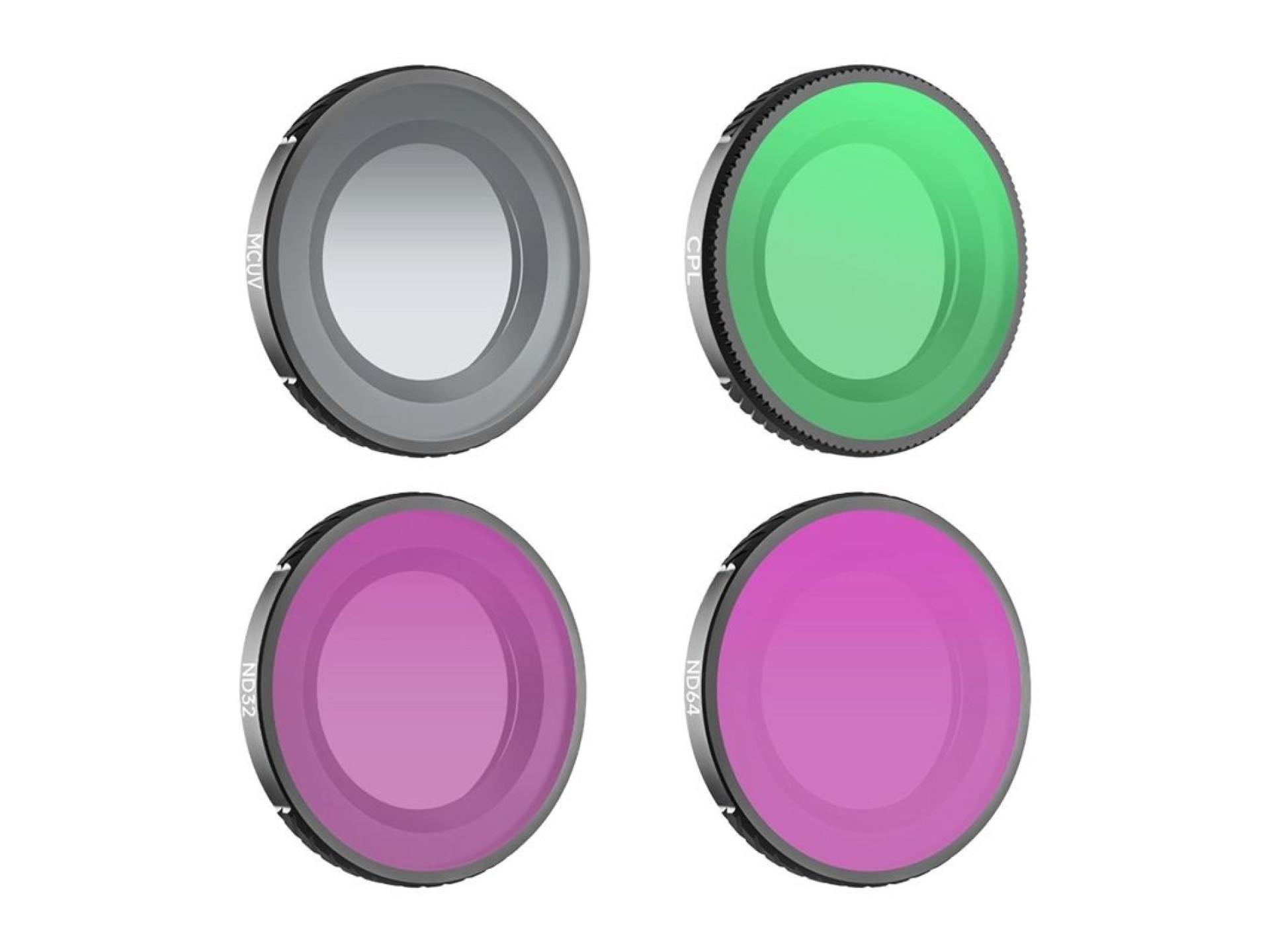 Conjunto de 4 filtros Sunnylife MCUV + CPL + ND32 + ND64 para Osmo Nano