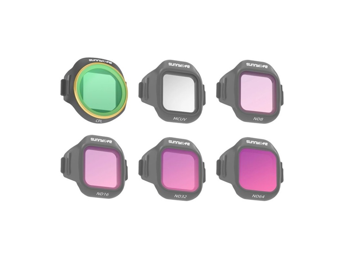 Juego de 6 filtros Sunnylife MCUV + CPL + ND8 + ND16 + ND32 + ND64 para MINI 5 Pro