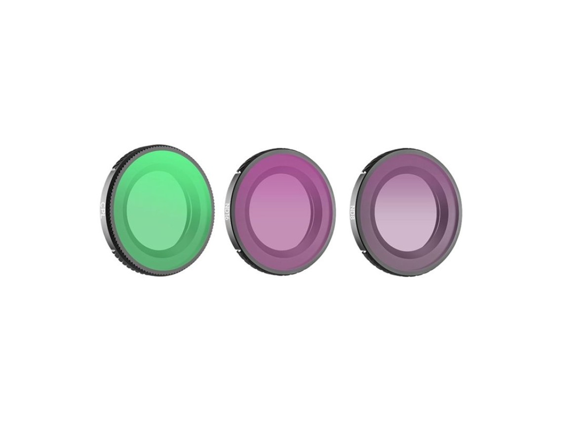 Conjunto de 3 filtros Sunnylife CPL + ND8 + ND16 para Osmo Nano