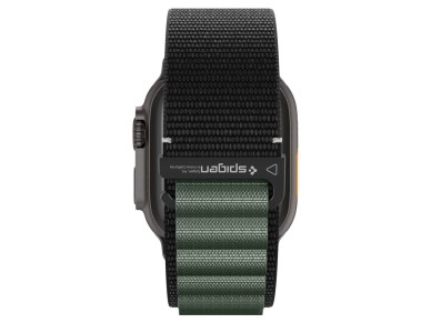 Correa Spigen WBF1 para Apple Watch 44 / 45 / 46 / 49 mm - Negra y Verde